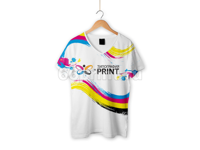 заказать печать 30 детских футболок с полной запечаткой