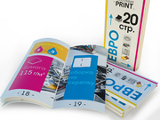 заказать печать 1 000 брошюр «Евро», книжная ориентация, 20 страниц